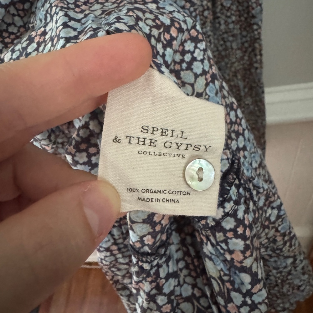 Spell & The Gypsy Collective Poppy Smock Midi Dress Size S - Picture 6 of 7